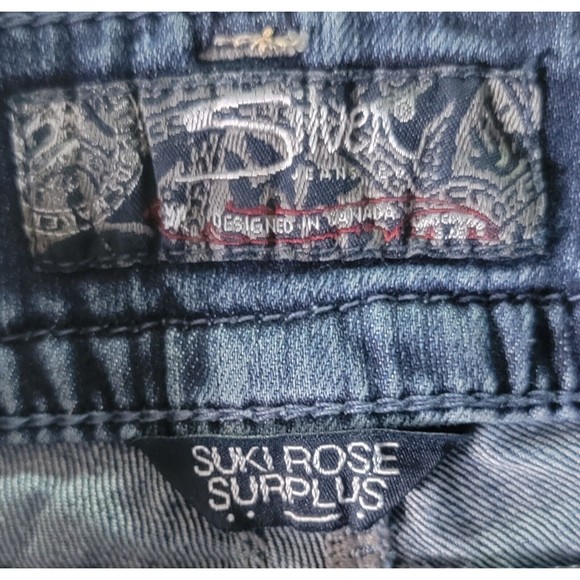 Silver Jeans Suki Rose Surplus Bermuda Shorts Women's Size 26 x 14 Blue Denim - Picture 4 of 14